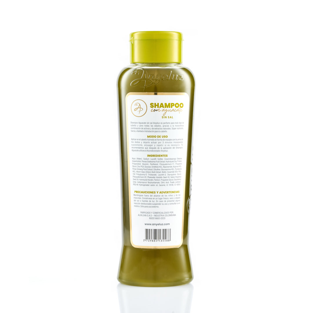 SHAMPOO CON AGUACATE ANYELUZ - Imagen 8